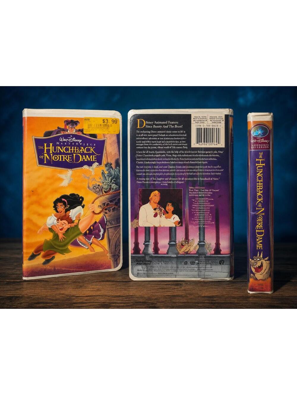 The Hunchback of Notre Dame VHS Clamshell Black Diamond Style